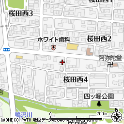 ジャパンケア山形桜田周辺の地図