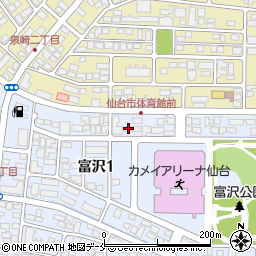 フレグランス富沢Ｂ周辺の地図