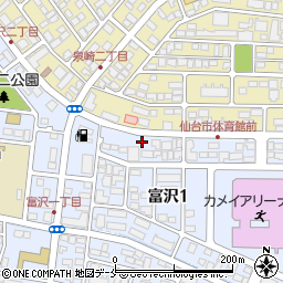 富沢あおき内科クリニック周辺の地図