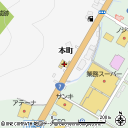 新潟日産村上店周辺の地図