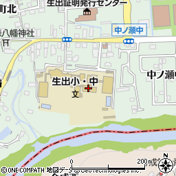 仙台市立生出中学校周辺の地図