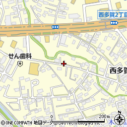 宮城県仙台市太白区西多賀周辺の地図