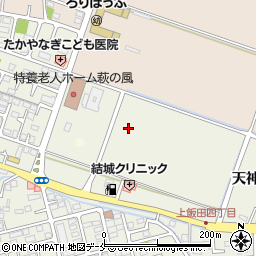 宮城県仙台市若林区上飯田天神周辺の地図