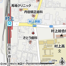 村上信用金庫駅前支店周辺の地図