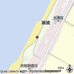 新潟県村上市瀬波周辺の地図