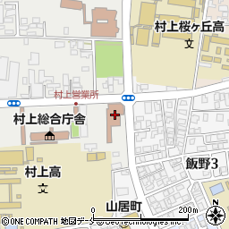 村上郵便局周辺の地図