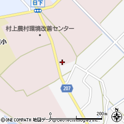 新潟県村上市日下1007周辺の地図