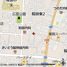 山形県山形市桜田東周辺の地図