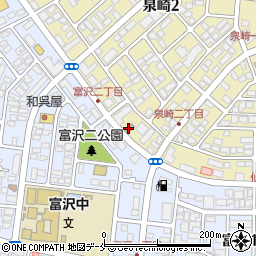 仙台泉崎郵便局周辺の地図