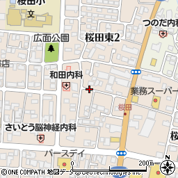 山形県山形市桜田東周辺の地図