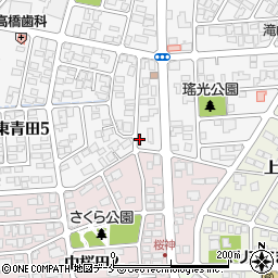 山形県山形市東青田5丁目11-22周辺の地図