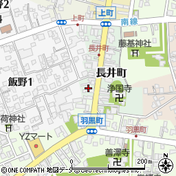 新潟県村上市長井町周辺の地図