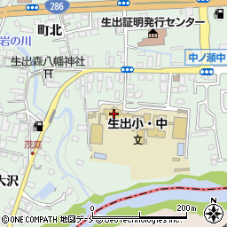 仙台市立生出小学校周辺の地図