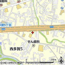無添くら寿司 仙台西多賀店周辺の地図