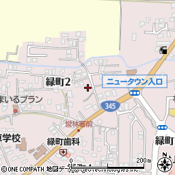 緑町二丁目会館周辺の地図