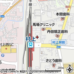 村上市観光協会周辺の地図