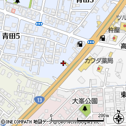 ラーメン山岡家 山形青田店周辺の地図