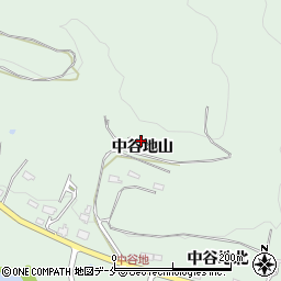 宮城県仙台市太白区茂庭中谷地山周辺の地図