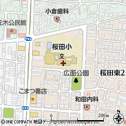 山形市立桜田小学校周辺の地図