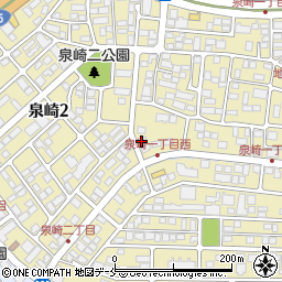 宮城県仙台市太白区泉崎周辺の地図