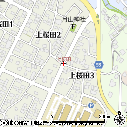 上桜田周辺の地図