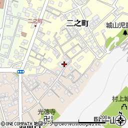 新潟県村上市羽黒口4-7周辺の地図