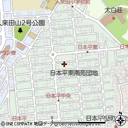 宮城県仙台市太白区日本平20-24周辺の地図