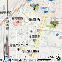 新潟県村上市田端町周辺の地図