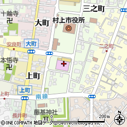 村上市村上体育館周辺の地図