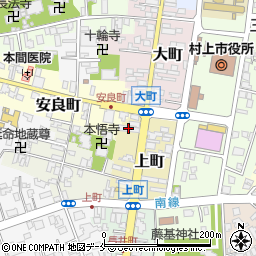 日本生命保険村上営業支部周辺の地図