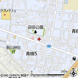 クレスト青田周辺の地図