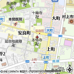 新潟県村上市安良町2周辺の地図