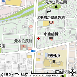 株式会社沼澤工務店　山形支店周辺の地図