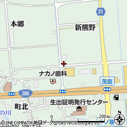 宮城県仙台市太白区茂庭熊野周辺の地図