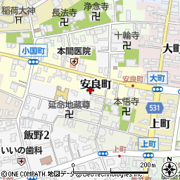 新潟県村上市安良町3-7周辺の地図