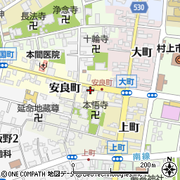 新潟県村上市安良町2-9周辺の地図