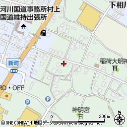 新潟県村上市仲間町周辺の地図