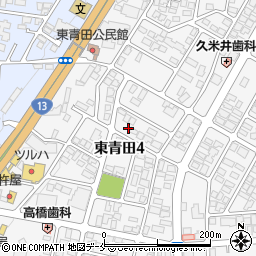 山形県山形市東青田4丁目10-22周辺の地図