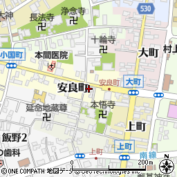 新潟県村上市安良町2-7周辺の地図