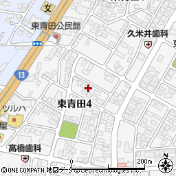 山形県山形市東青田4丁目10-6周辺の地図