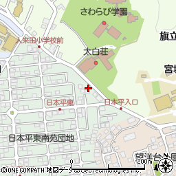 宮城県仙台市太白区日本平26-33周辺の地図