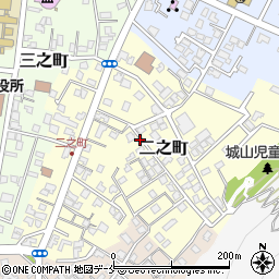 新潟県村上市二之町周辺の地図