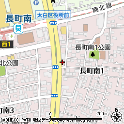 仙台南警察署長町交番周辺の地図