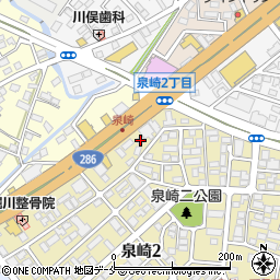 メガネの相沢泉崎店周辺の地図