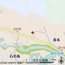 湯元枇杷原集会所周辺の地図
