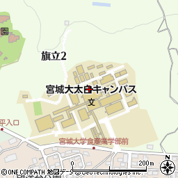 宮城県仙台市太白区旗立周辺の地図