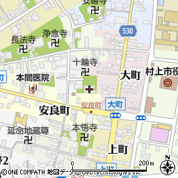 新潟県村上市大工町1-5周辺の地図