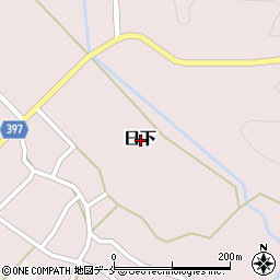 新潟県村上市日下周辺の地図