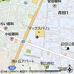 うさちゃんクリーニング　マックスバリュ青田店周辺の地図