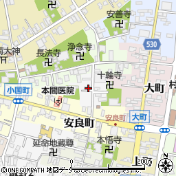 新潟県村上市大工町周辺の地図